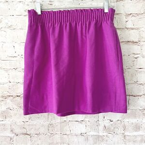 J. Crew vintage wool mini skirt smocked waist